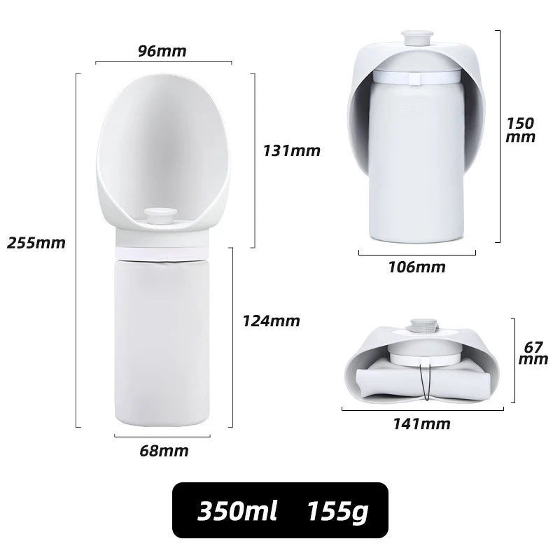 Pawmaro™ Foldable Dog Water Bottle – Leak-Proof Portable Pet Hydration Bottle