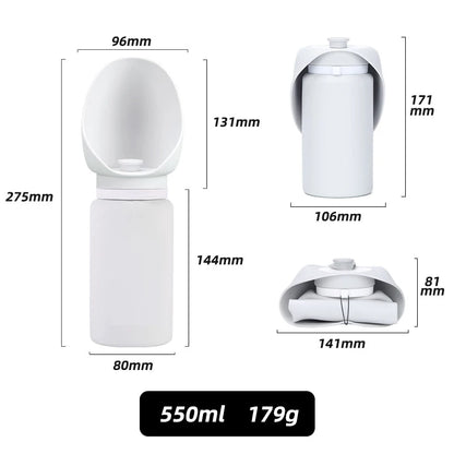 Pawmaro™ Foldable Dog Water Bottle – Leak-Proof Portable Pet Hydration Bottle