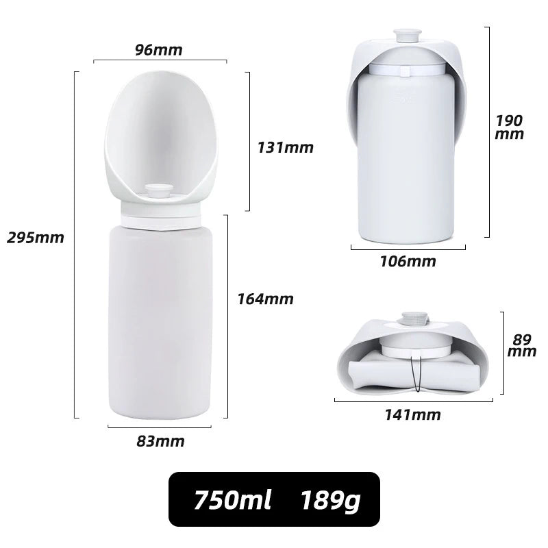 Pawmaro™ Foldable Dog Water Bottle – Leak-Proof Portable Pet Hydration Bottle