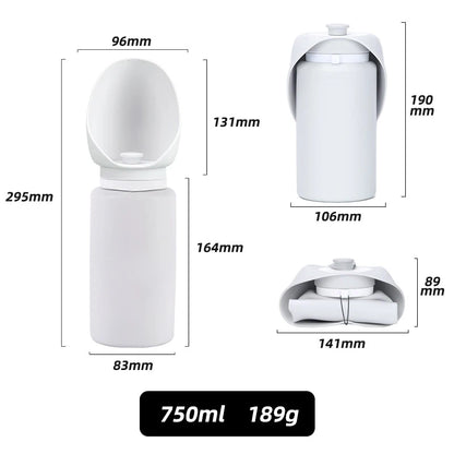 Pawmaro™ Foldable Dog Water Bottle – Leak-Proof Portable Pet Hydration Bottle